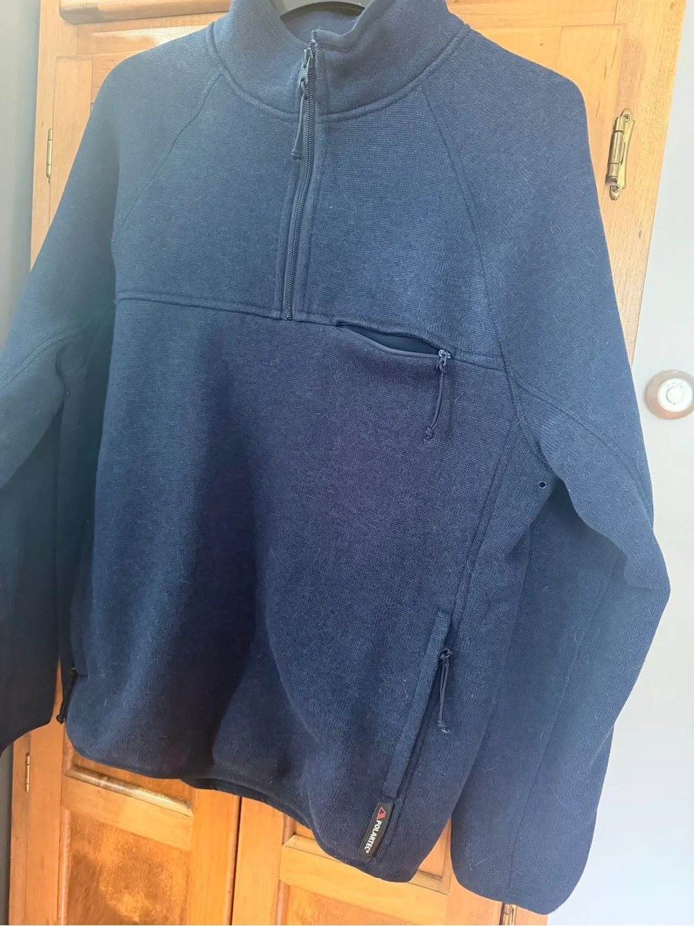 J. Crew Men's Navy Half-Zip Pullover Sweater